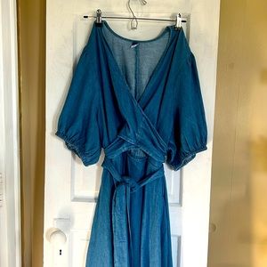 Old Navy Denim Maxi w/ Cut-out - 3X NWT